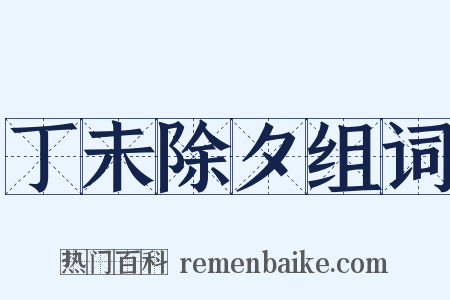 丁未除夕组词是什么意思的图片